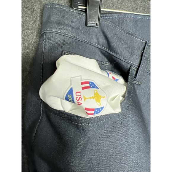 Blue Delta Traveler Pants Ryder Cup Edition USA Custom 33/32 For Brooks Koepka ! - Picture 15 of 16